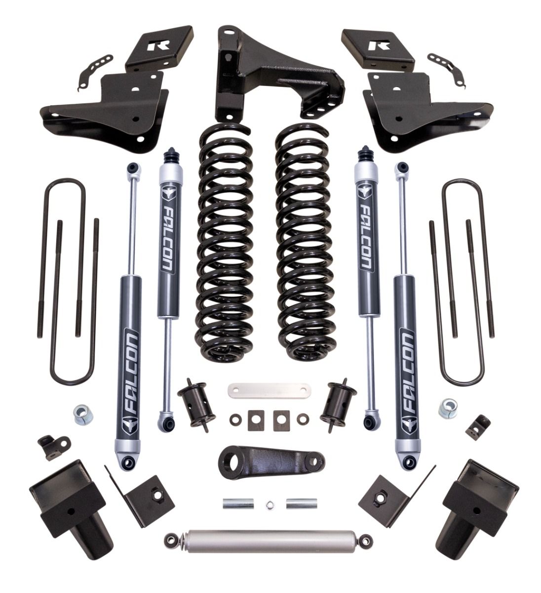 6" COIL SPRING LIFT KIT WITH MAX2.1 FALCON SHOCKS - 2023-2026 FORD SUPER DUTY F250/F350 4WD