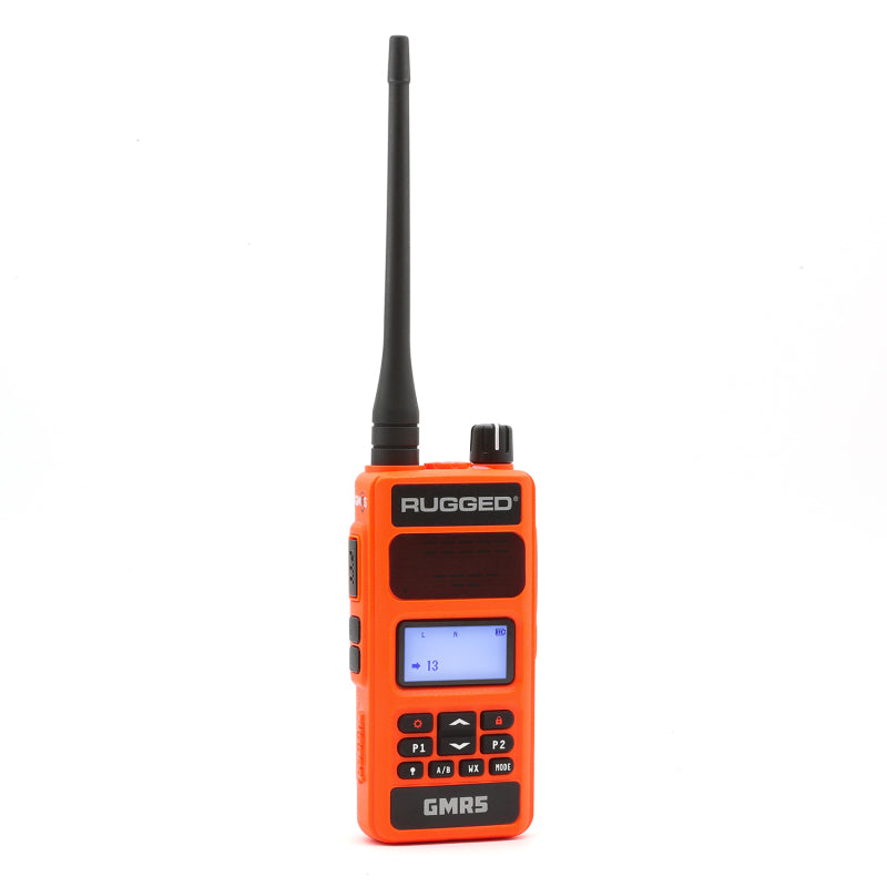 Rugged Radios 5W GMRS Handheld Radio - 2 Pack - Orange