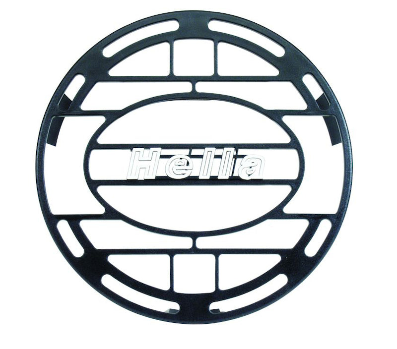 Hella Stone Shield Round Plastic Black Hella Logo Light Cover (MOQ 10)