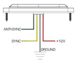 Oracle 4 LED Dual Color Slim Strobe - Amber/White