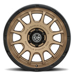 ICON Alloys Rancho 20x9 / 6x135 / 16mm / 5.625in BS Satin Bronze w/ Gloss Black Lip Wheel
