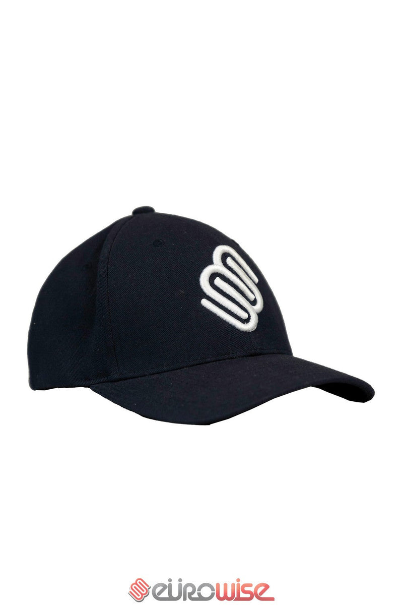 EUROWISE EW LOGO FITTED HAT (NAVY/WHITE STITCH)