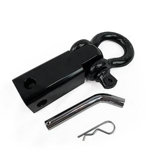 RECEIVER MOUNT RECOVERY SHACKLE 3/4" 4.75 TON WITH DUAL HOLE BLACK - UNIVERSAL
